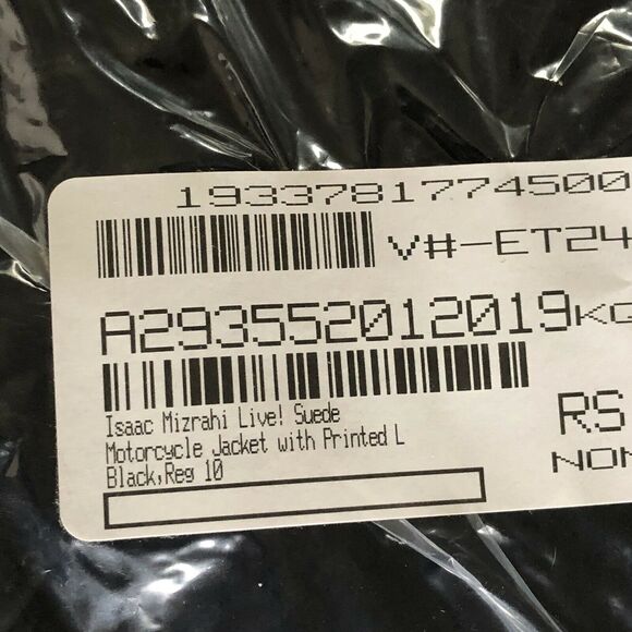 Isaac Mizrahi Live! Suede Moto Jacket Black New Size 2 Black - Picture 5 of 5